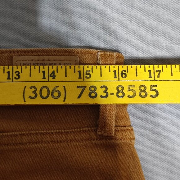 Levi's jeans woman's size 12/W31 desert brown colour High-rise Skinny - Picture 10 of 14